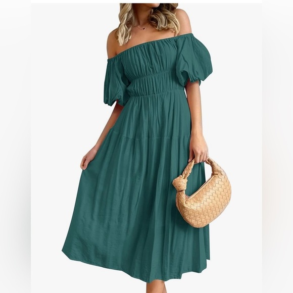 ZESICA Women's Sexy Boho-Beach Party Midi Dress-Size Medium - Picture 1 of 10